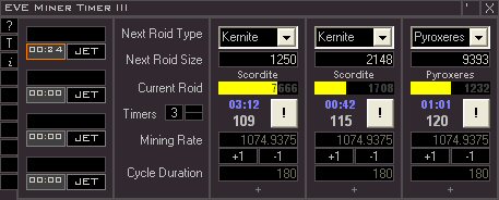 EVE Miner Timer v(1.0.10)